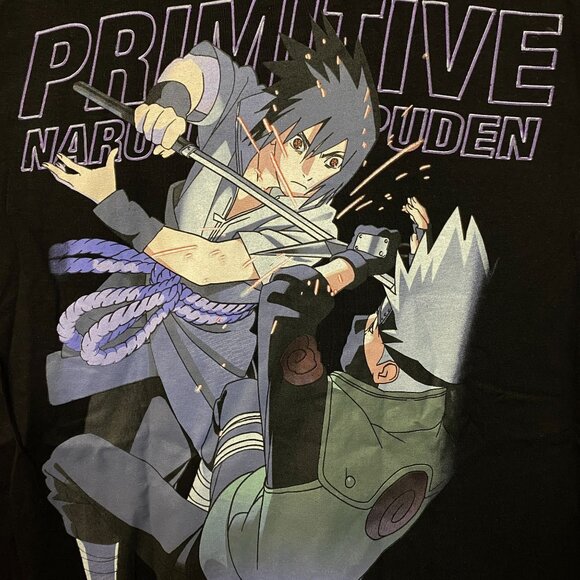 Primitive x Naruto Shippuden Sasuke vs. Kakashi - Team 7 T-Shirt Small - Picture 2 of 6
